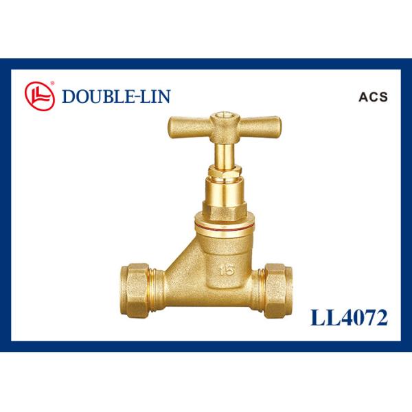 Вковка крана Stopcock потока ISO228 15mm латунная отсутствие утечек