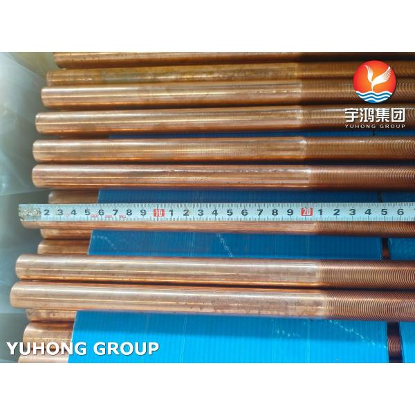 ASTM B111 C12200 Copper Alloy Low Fin Tube For Oil And Gas Industry