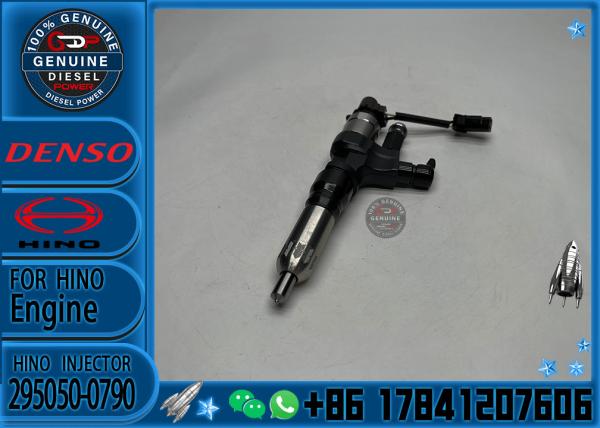 New Hino Denso Diesel Common Rail Fuel Injector 23670-E0530 295050-0790 For HINO Excavator J08E 700 Series Engine