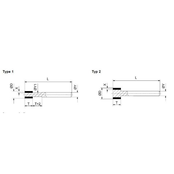 Ceramic Vitrified Bond Grinding Wheel For Bearing Races Injection Nozzles