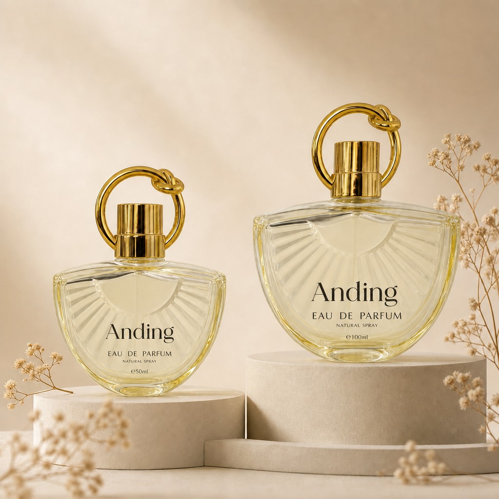 50ml 100ml Glass Perfume Bottle Unique Ring Cap Handbag Style Empty Spray