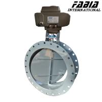 Válvula de mariposa de ventilación con brida de acero al carbono eléctrico de 80 mm 75 mm 65 mm