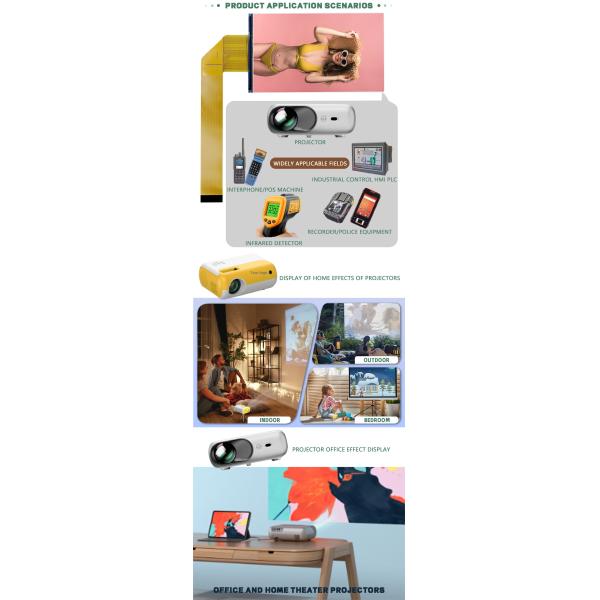 4inch TN TFT LCD Displays RGB 480 * 800 MIPI Interface For Various Mini LED Projectors