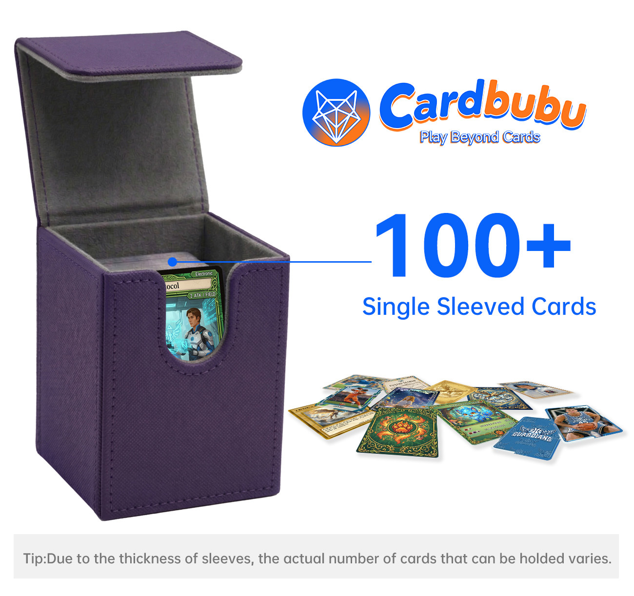Durable 100 Count Storage Box PU Yugioh Deck Box For Trading Cards Magic