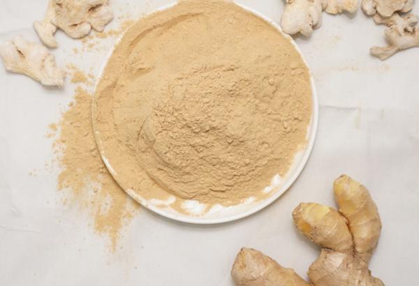 Yellow Pure Dehydrated Food , Air Dried Ginger Powder Baked Processing Type