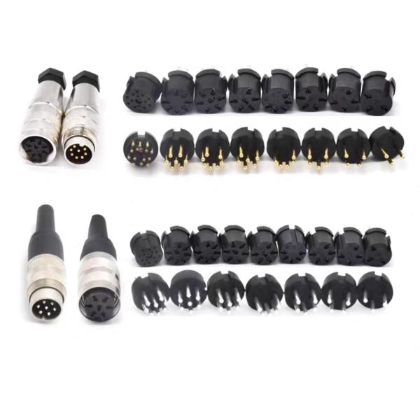 Male / Female Electric Cable Connector Waterproof IP67
