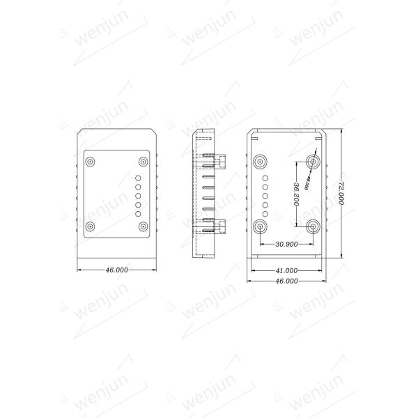 New Assembled Red Housing J1962 16 Pin OBDII Gold Plated Bent Pin Male Connector Plug With Assembled Female