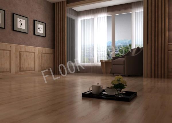 Maple HDF Wood Grain Laminate Flooring , Wood Like Laminate Flooring 8mm