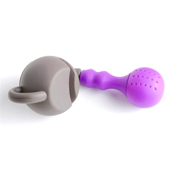 Teapot Shape Designed Silicone Strainer Tea Leaves Filter Bag Ball Mesh Silicon Tea Cup Steeper Infuser