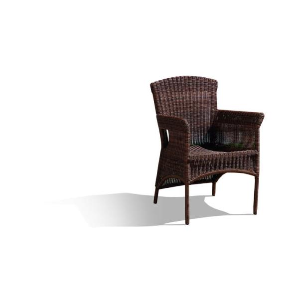 Muebles para exteriores Jardín Set comedor Revestido sillas de ratán con PU importado y marco de 5 años