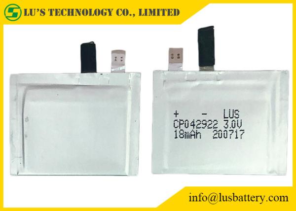 CP042922 Non Rechargeable LiMnO2 Battery 3V 18mAh For NFC Patch