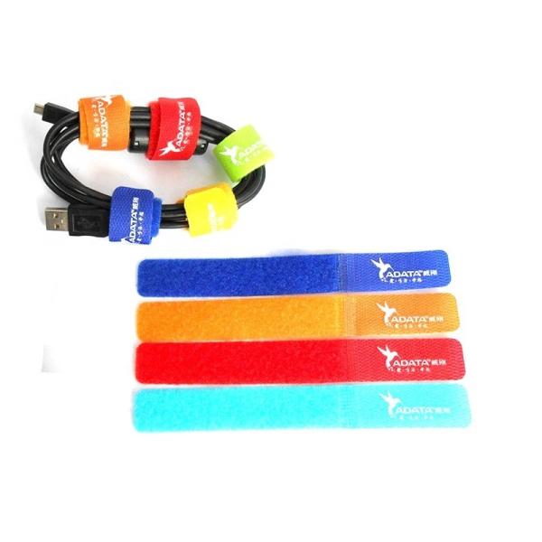 Self Gripping 12.5mm 25m/roll Hook and Loop Strap cable tie OEM Logo