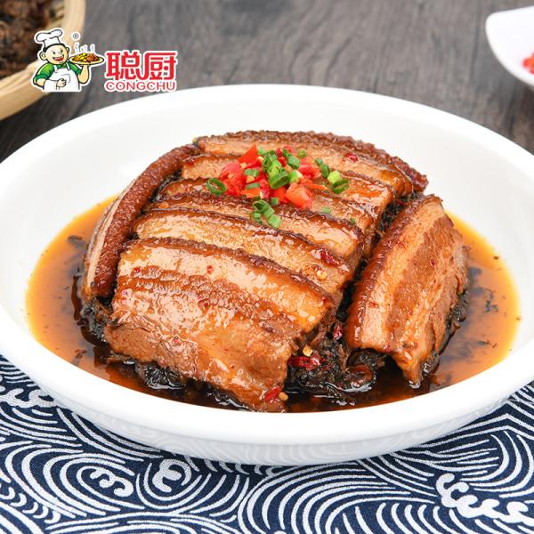 SGS Frozen Microwavable Meals Chinese Braised Pork Belly With Preserved Vegetables