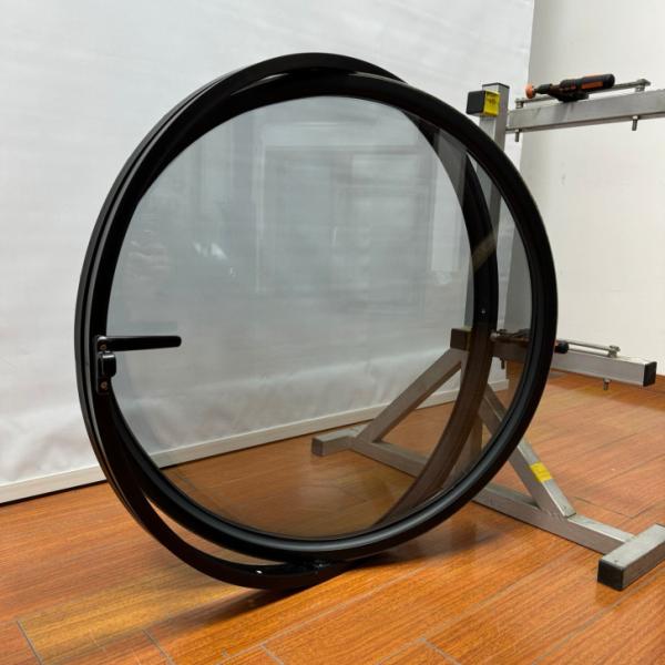 4mm 5mm 6mm  Aluminum Circle Windows Doouble Tempered Glass Round Aluminum Windows