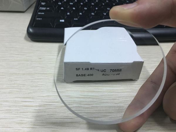 Round Top Bifocal Spectacle Lens Blanks , CR39 1.499 Uncoated Optical Lens Blanks