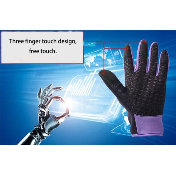 Waterproof Warm Full Finger Touch Screen Motorcycle Cycling Gloves for Winter Riding