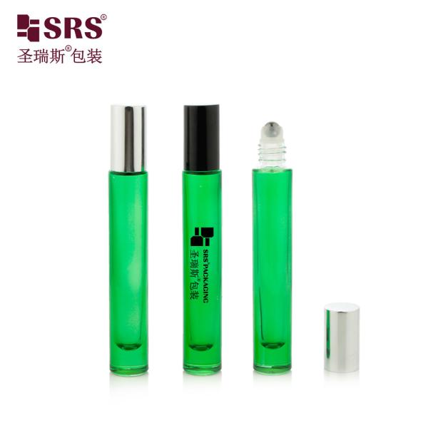 10 мл толщины стеклянные тяжелые парфюмерные бутылки с блестящей металлической крышкой