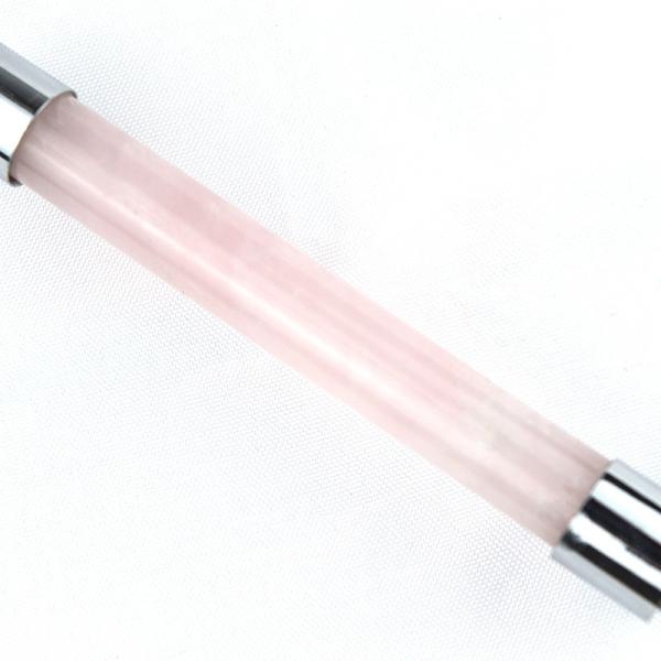 2024 Natural Rose Quartz Facial Roller Guasha Crystal Massager for Face and Eye Massage Beauty Products