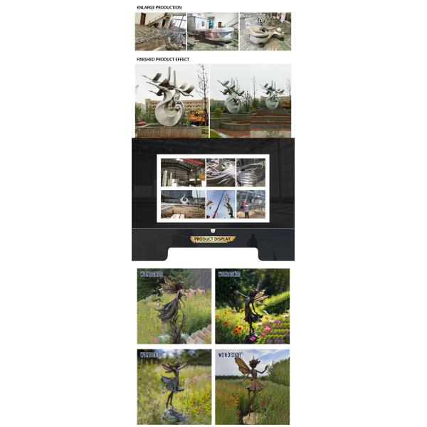 Outdoor City Park Square Flower Fairy Bronze Sculpture