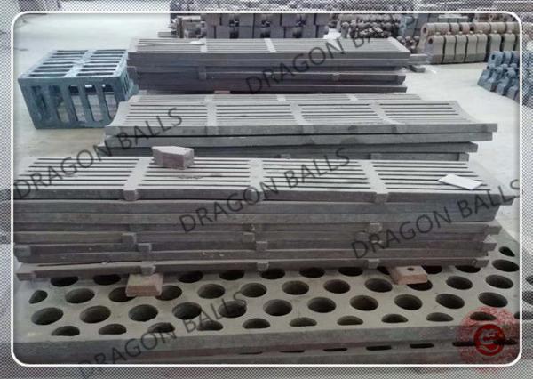 High Mn / Cr Steel Cement Mill Shell Liners Good Wear Resistance Long Lifespan