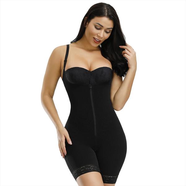 HEXIN High Elastic Zipper Butt Lifter Tummy Control Shapewear for Women Regular Size