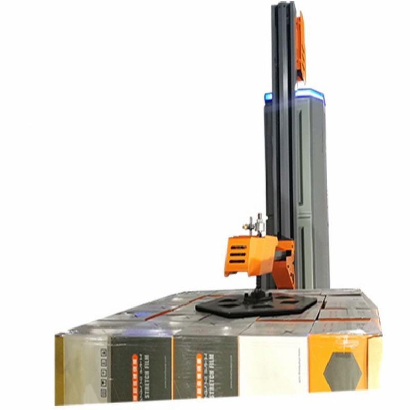 Intelligent Fully Automatic Pallet Wrapping Machine With Top Pressure Auto Cut Film