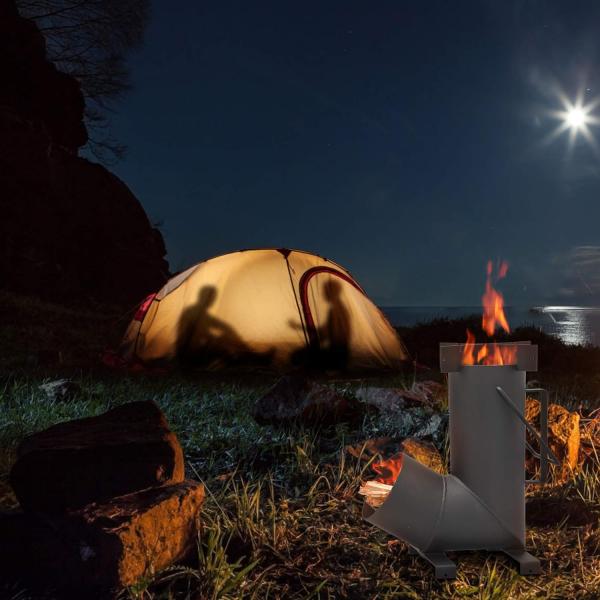 Большая топливная камера портативная кемпинговая плита для 3-5 человек Железный металл для приготовления пищи на открытом воздухе