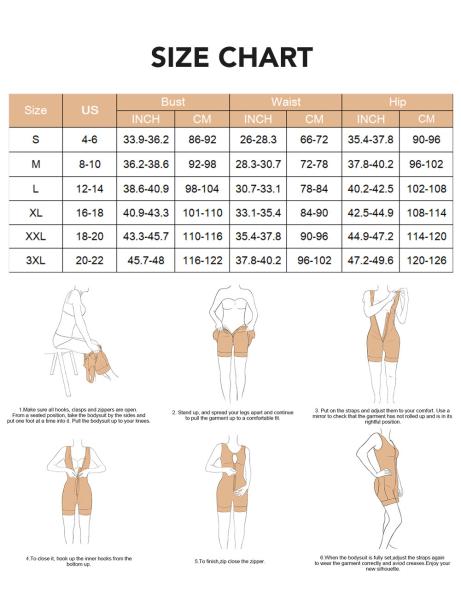 HEXIN Plus Size Alta cintura Corpo inteiro Mulheres Roupas sem costura com quantidade 20000