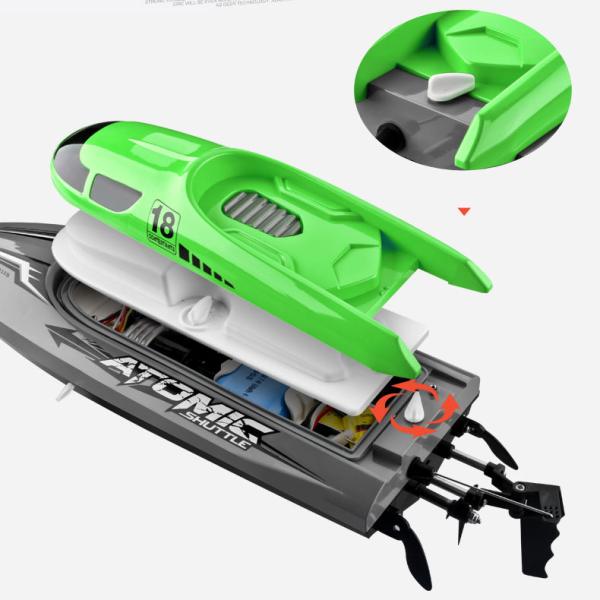 Electric Remote Control Boat in 1 18 Scale with Circulating Water Cooling and Alarm