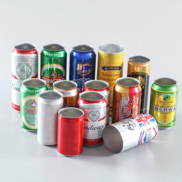 Stubby Custom Printed Aluminum Beer magro lustroso padrão enlata o diâmetro de 211mm