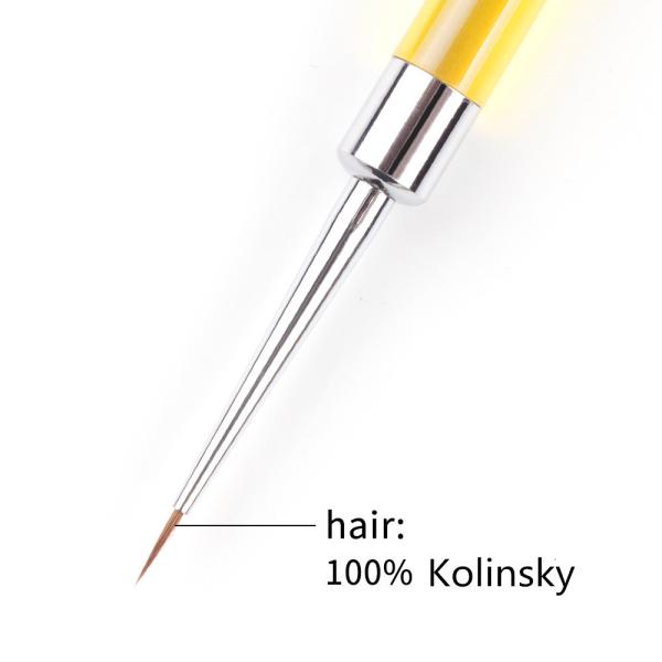 Non Corroding Crystal Liquid Nail Art Pen Kolinsky Acrylic Nail Brush