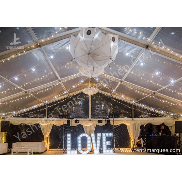 Clear and White Top Fabric Cover Outdoor Aluminum Luxury Wedding Tents