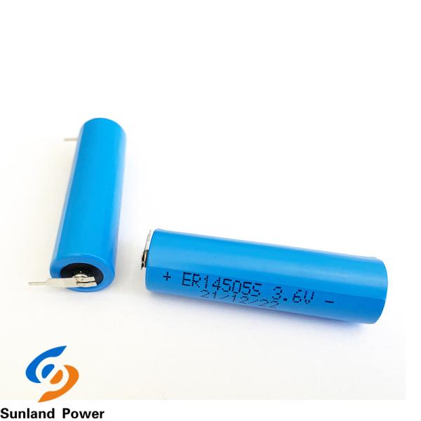 Blue LiSOCl2 Battery ER14505S 3.6V 1.8AH High Temperature Battery