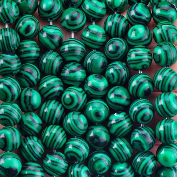 8mm Malachite Gemstone Beads Healing Crystal Stone Beads For Jewelry Making