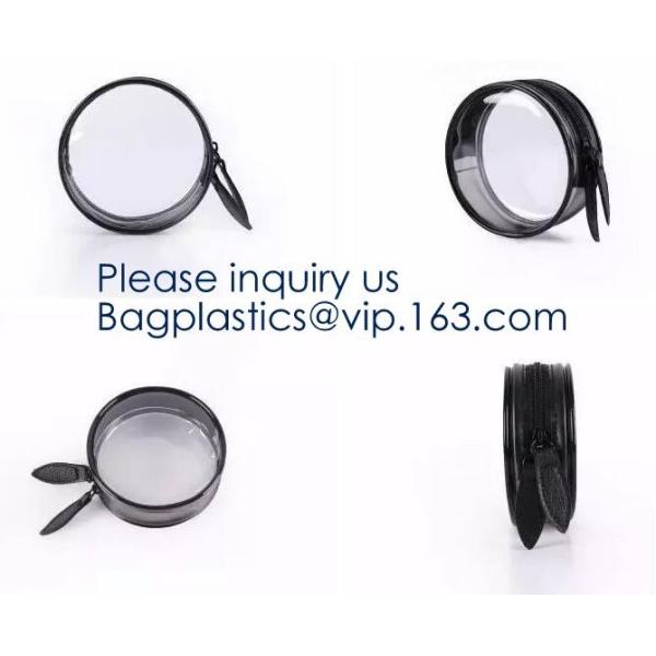 Makeup Bag Cosmetic Bag Travel Toiletry Bag Waterproof Makeup Zipper Portable Transparent Pouch Set - Black, bagease pac