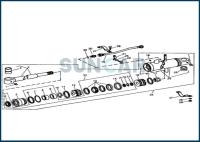 Selo Kit For JOHN DEERE do cilindro da multidão da substituição RE12314 690 693B