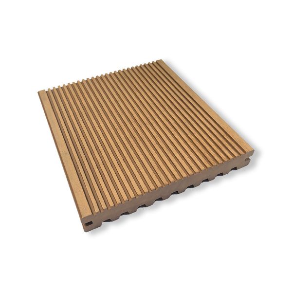 Rooftop WPC Decking Waterproof Double Sided Groove Outdoor Flooring Formaldehyde Free
