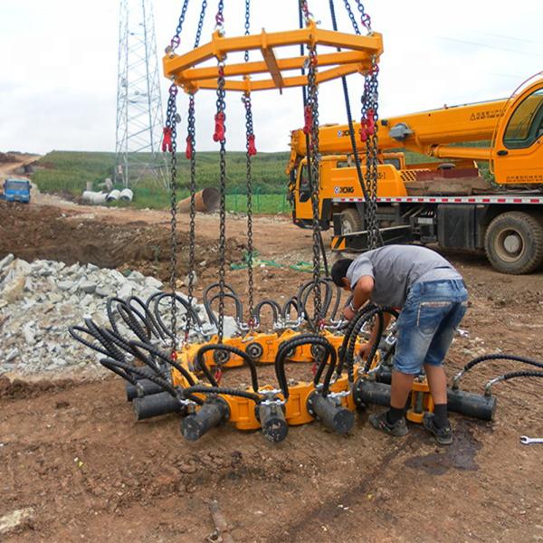 Excavator Attachment Equipment Construction Concrete Hydraulic Round Pile Breaker Cutter Concrete Pile Head Cutter