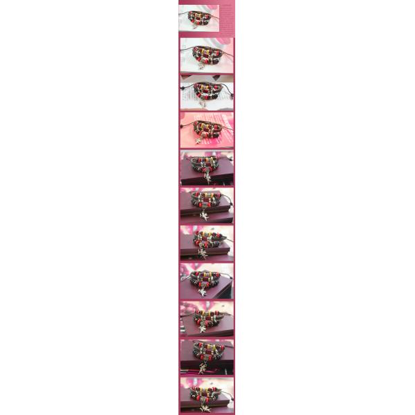 Cupid's Arrow Cupid Valentine's Day gift wedding gifts beaded leather bracelet