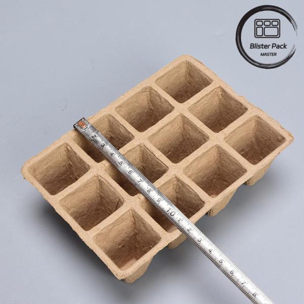 10 & 12 Caixas de arranque de sementes biodegradáveis para um crescimento eficiente das plantas de viveiro