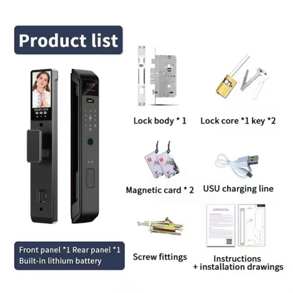 Automatic Smart Door Lock With Camera Inteligente Biometric