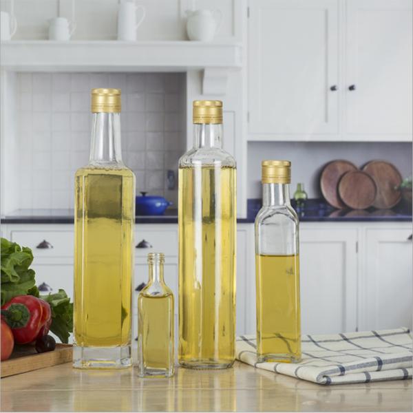 Прозрачная стеклянная бутылка оливкового масла с легким Поурер Дисвашер крышки безопасное для того чтобы распределить