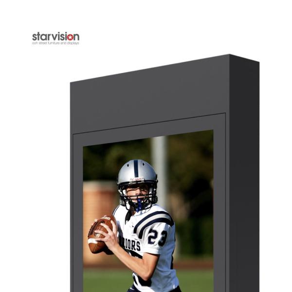 75 Inch Outdoor LCD Digital Signage Advertising Display With Ar Coating Glass For Airport