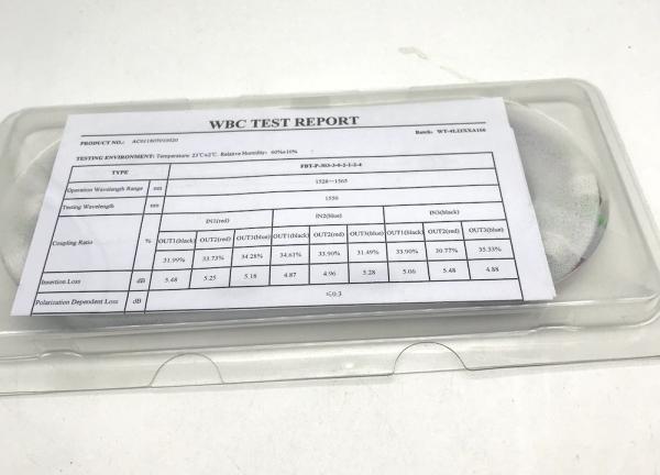 Low PDL 1310 1550nm SM 3X3 Fiber Optic Coupler