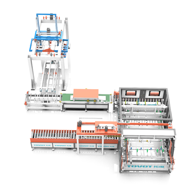 End of Line Packaging System for Smart Flooring Factory Automation
