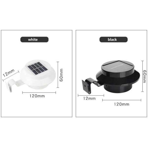 Solar Lights 3LED Sink Lights Fence Lights Eaves Landscape Garden Lights Outdoor Lighting Induction Wall Lights
