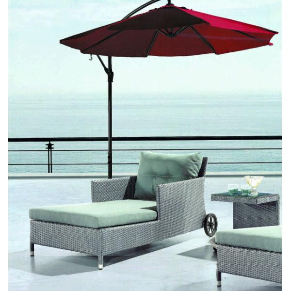 Outdoor rattan chaise lounge chair-3013