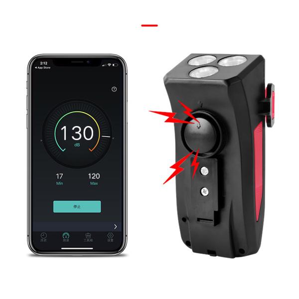 USB Rechargeable LED Bike Headlight Bike Horn Phone Holder Powerbank for Night Riding