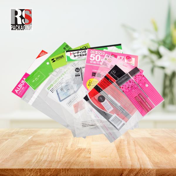 Food Snacks Packaging Stand Up Pouch Disposable OPP Poly Plastic Header Bags