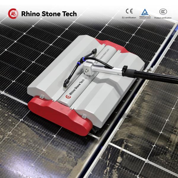 Residential Commercial Solar Panel Roller Brush Adjustable  Solar Panel Washing System